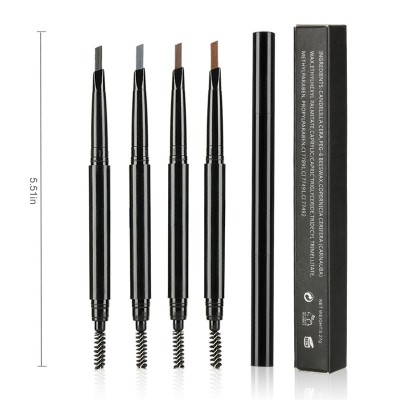 Free Sample MAKEUP Eyebrow Pencil Skinny Double ended with Eyebrow Brush 5 Color Cosmetic DHL shipping+Gift