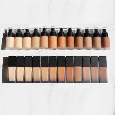 OEM matte waterproof foundation brush private label foundation private label full coverage foundation